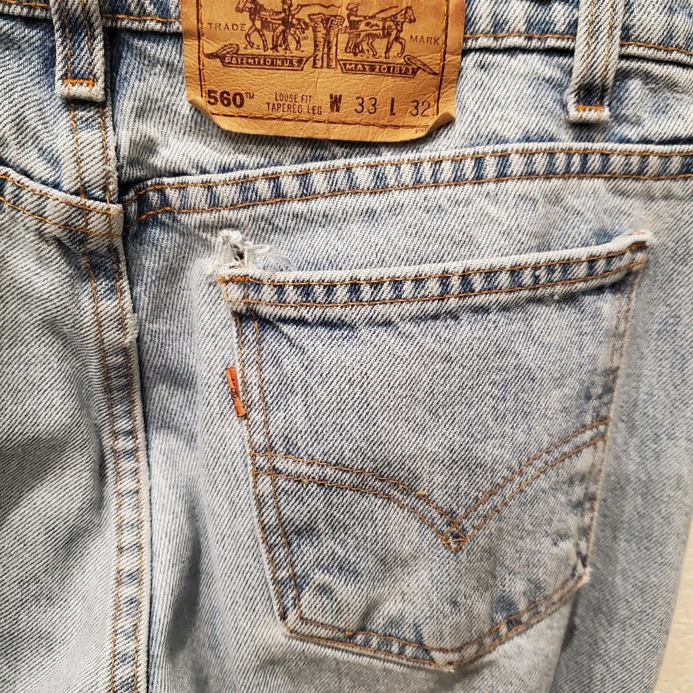 Levi's 560 Orange Tab 33x32 - Picture 5 of 6